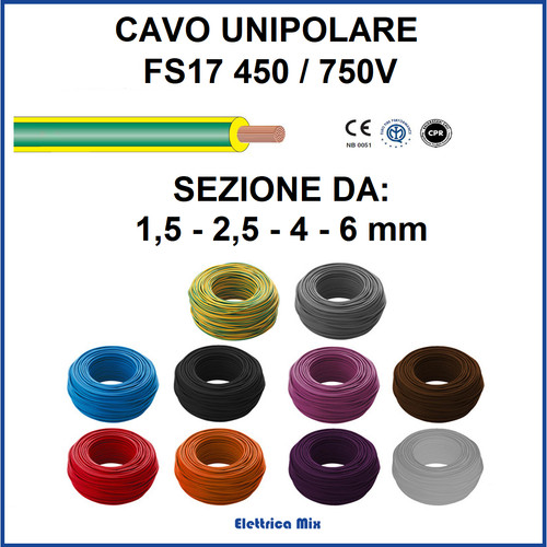 Cavo unipolare 4 - 2.5,