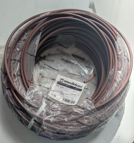 Cavo elettrico cordina marrone - cavo,
