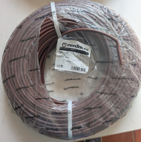 Cavo elettrico cordina marrone - cavo,