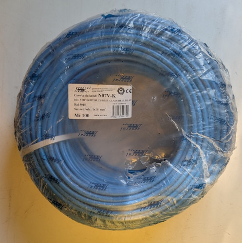 Cavo elettrico cordina - , azzurro