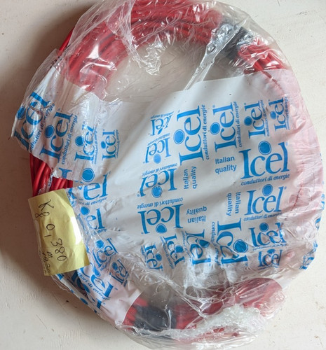 Cavo elettrico cordina rosso - elettrico,