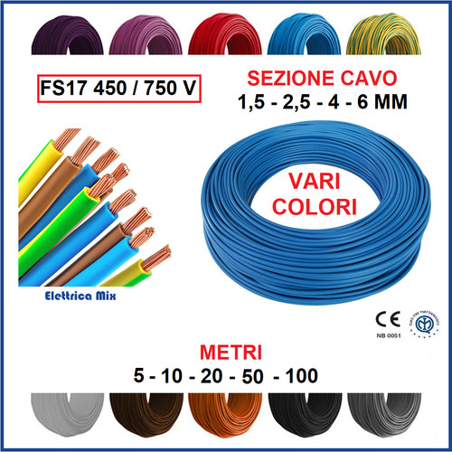 Cavo unipolare 4 6 - 1.5,