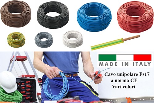Cavo cordina unipolare fs17 - cordina,