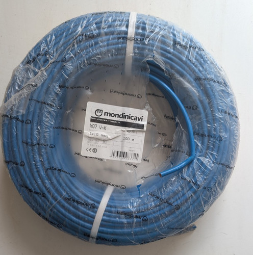 Cavo elettrico cordina azzurro - cavo,